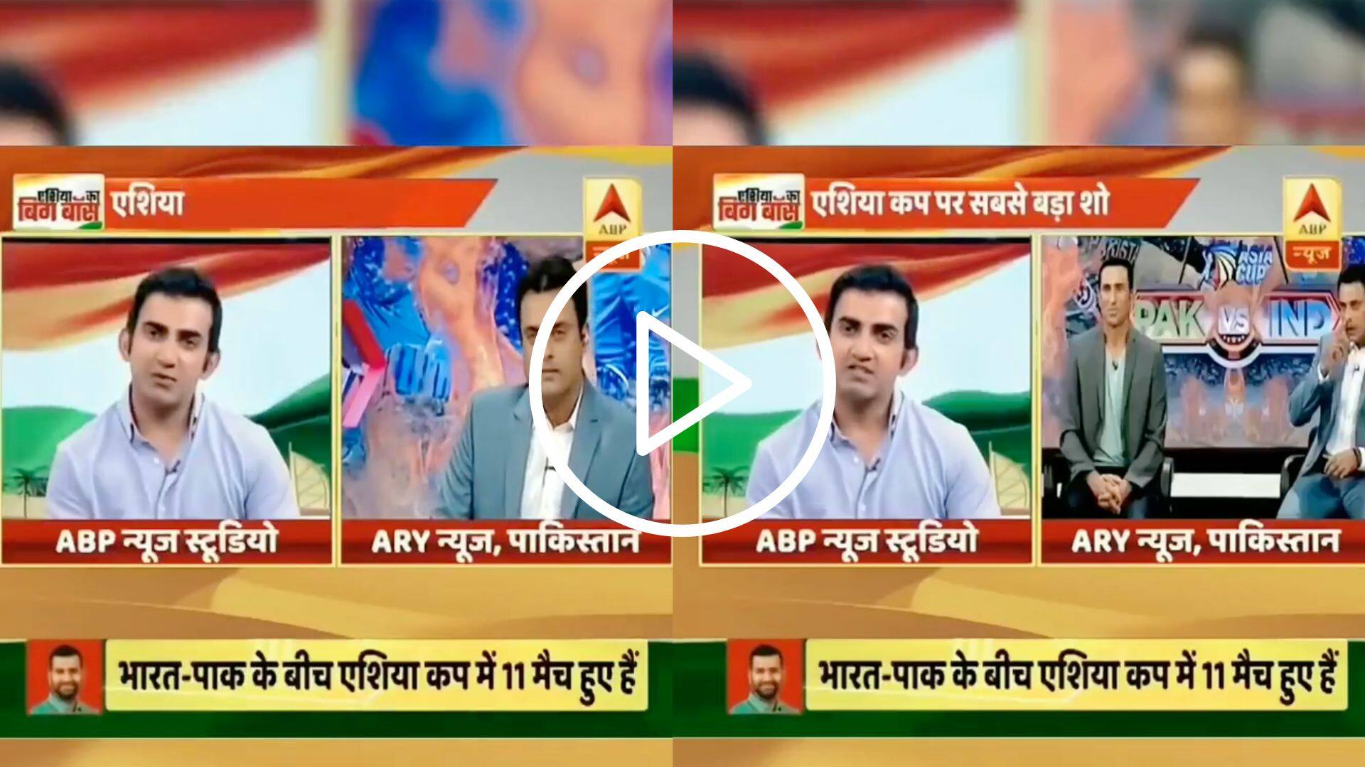 [Watch] When Gautam Gambhir Lashed Out At 'This' Pakistani Cricketer in Support of Virat Kohli